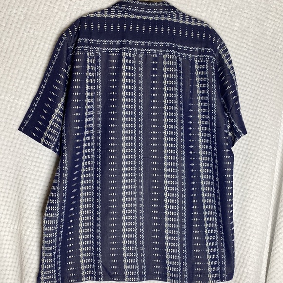 Quest mens button down shirt boho style print - Picture 4 of 4